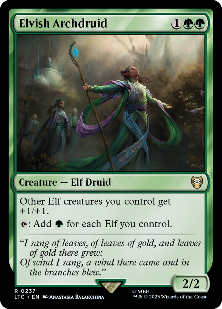 Elvish Archdruid [The Lord Of The Rings: Tales Of Middle-Earth Command