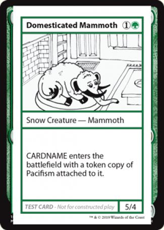 Domesticated Mammoth (2021 Edition) [Mystery Booster Playtest Cards] 