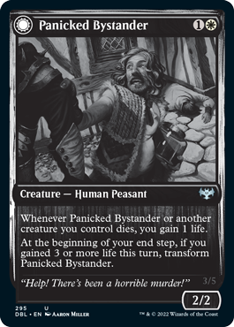 Panicked Bystander // Cackling Culprit [Innistrad: Double Feature] 