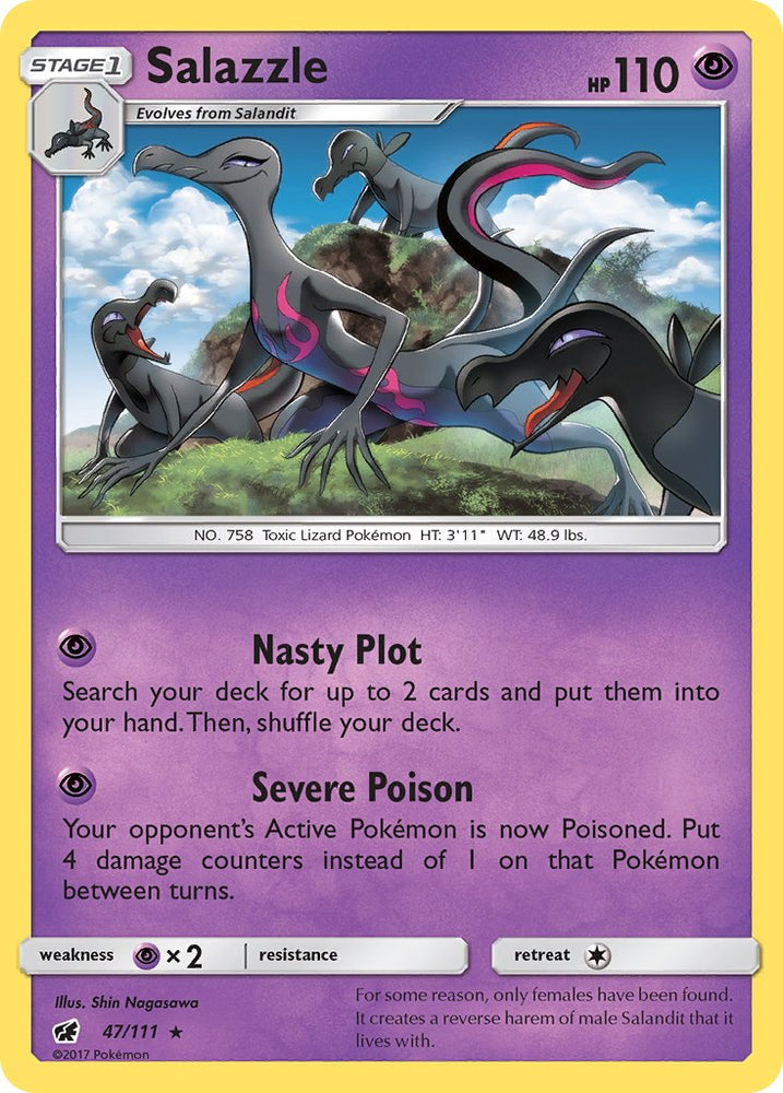 Salazzle (47/111) (Theme Deck Exclusive) [Sun &amp; Moon: Crimson Invasion] 