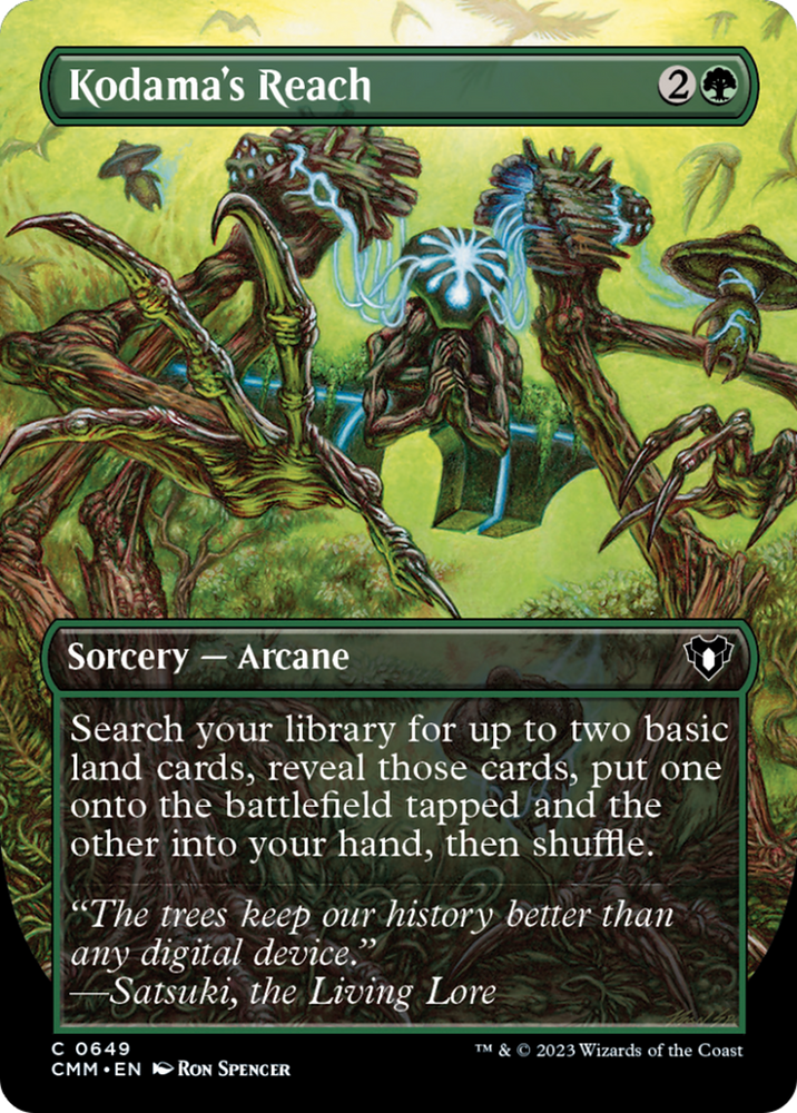 Kodama's Reach (Borderless Alternate Art) [Commander Masters] 