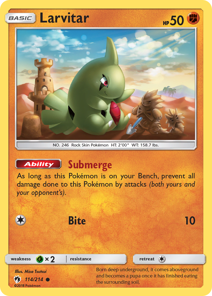 Larvitar (114/214) [Sun & Moon: Lost Thunder] 