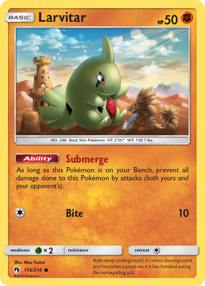 Larvitar (114/214) [Sun &amp; Moon: Lost Thunder] 