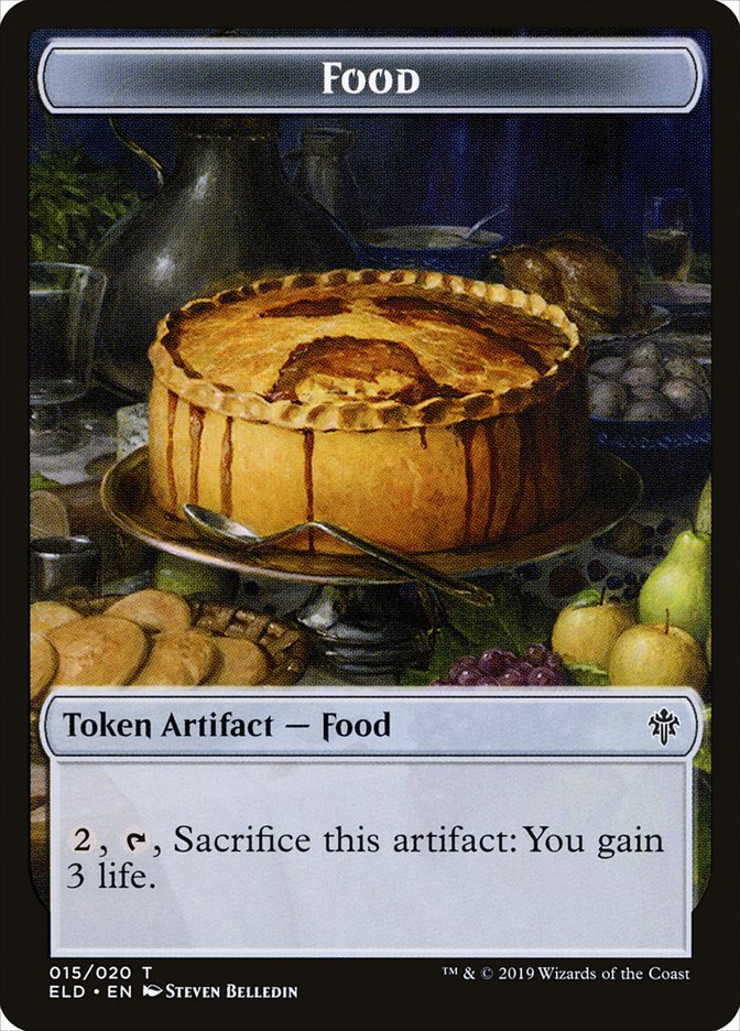 Mouse // Food (15) Double-Sided Token [Throne of Eldraine Tokens] 