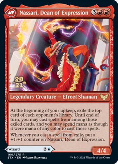 Uvilda, Dean of Perfection // Nassari, Dean of Expression [Strixhaven: School of Mages Prerelease Promos] 