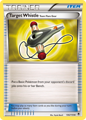 Target Whistle Team Flare Gear (106/119) [XY: Phantom Forces] 