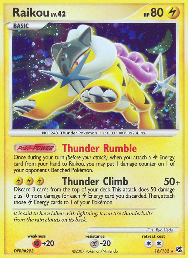 Raikou (16/132) [Diamond &amp; Pearl: Secret Wonders] 