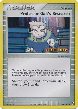 Professor Oak's Research (80/101) (Stamped) [EX: Dragon Frontiers] 