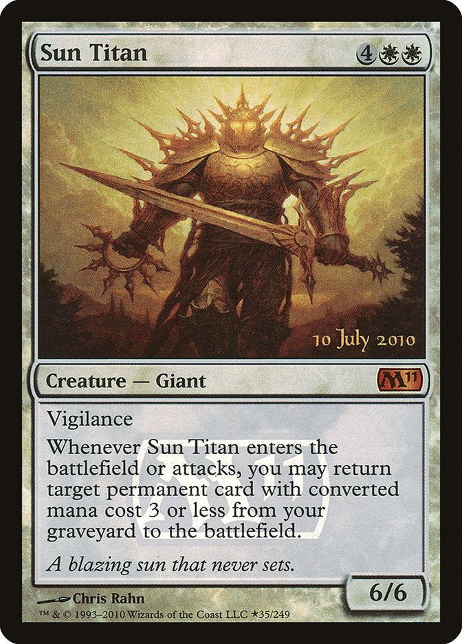 Sun Titan [Magic 2011 Prerelease Promos] 