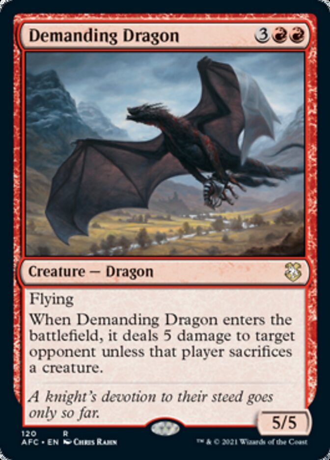 Demanding Dragon [Dungeons & Dragons: Adventures in the Forgotten Realms Commander] 