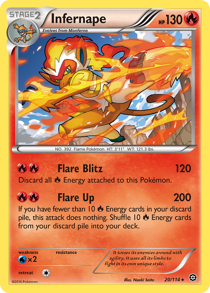 Infernape (20/114) [XY: Steam Siege] 