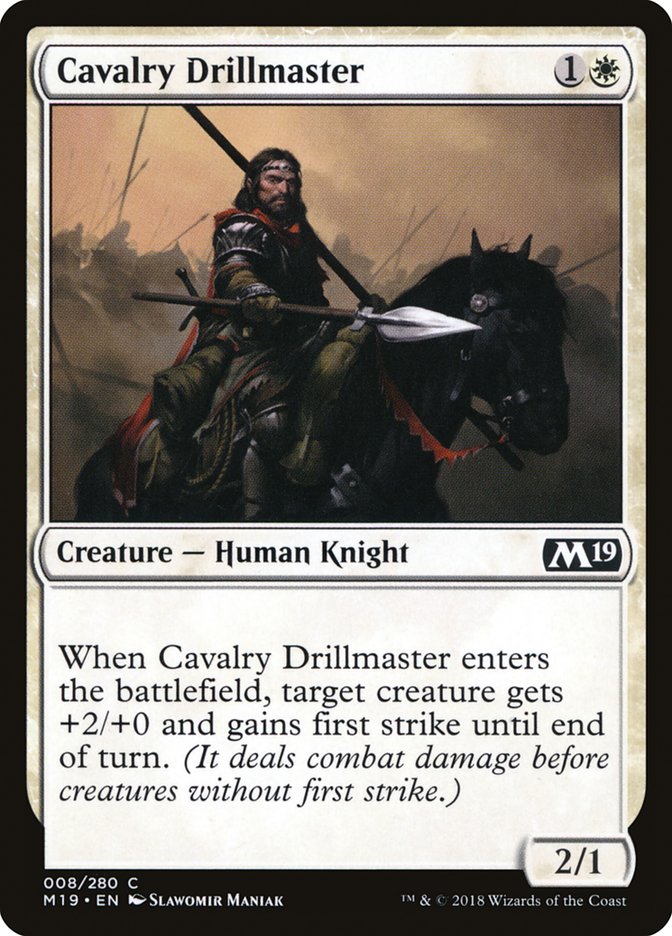 Cavalry Drillmaster [Core Set 2019] 