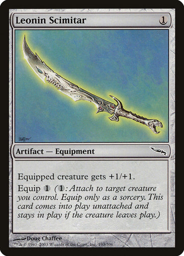 Leonin Scimitar [Mirrodin] 