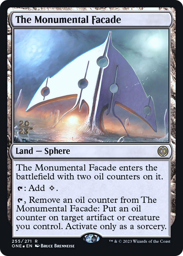 The Monumental Facade [Phyrexia: All Will Be One Prerelease Promos] 