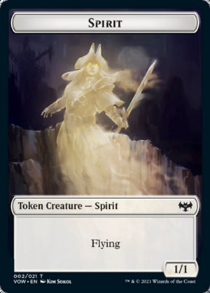 Spirit Token (002) [Innistrad: Crimson Vow Tokens] 