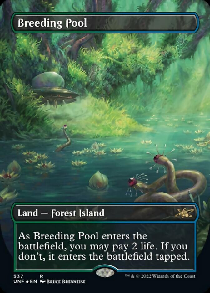 Breeding Pool (Borderless) (Galaxy Foil) [Unfinity] 