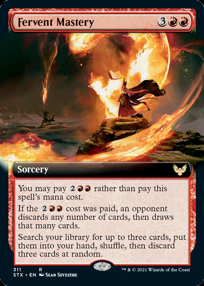 Fervent Mastery (Extended Art) [Strixhaven: School of Mages] 