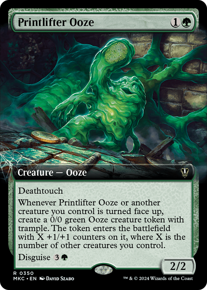 Printlifter Ooze (Extended Art) [Murders at Karlov Manor Commander]