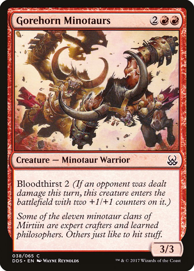 Gorehorn Minotaurs [Duel Decks: Mind vs. Might] 