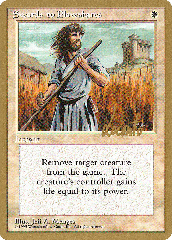 Swords to Plowshares (Michael Loconto) [Pro Tour Collector Set] 