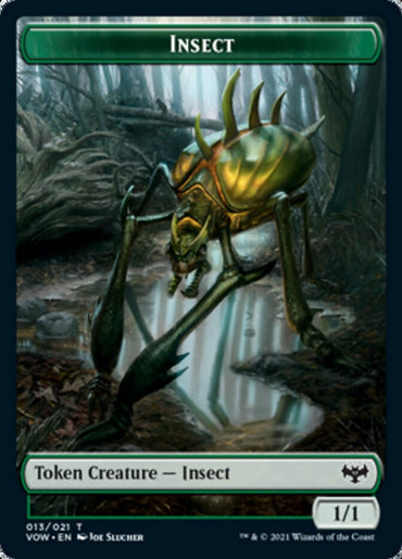 Insect // Treasure Double-Sided Token [Innistrad: Crimson Vow Tokens]