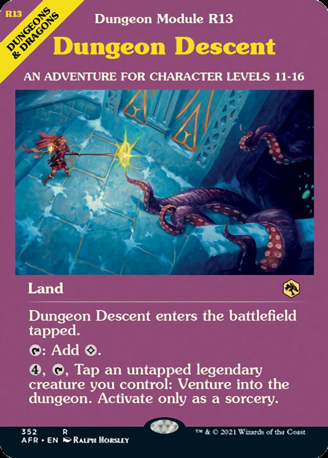 Dungeon Descent (Dungeon Module) [Dungeons & Dragons: Adventures in the Forgotten Realms] 