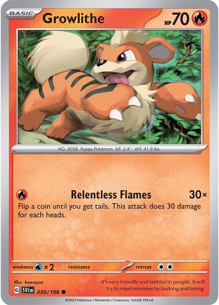 Growlithe (030/198) [Scarlet & Violet: Base Set] 