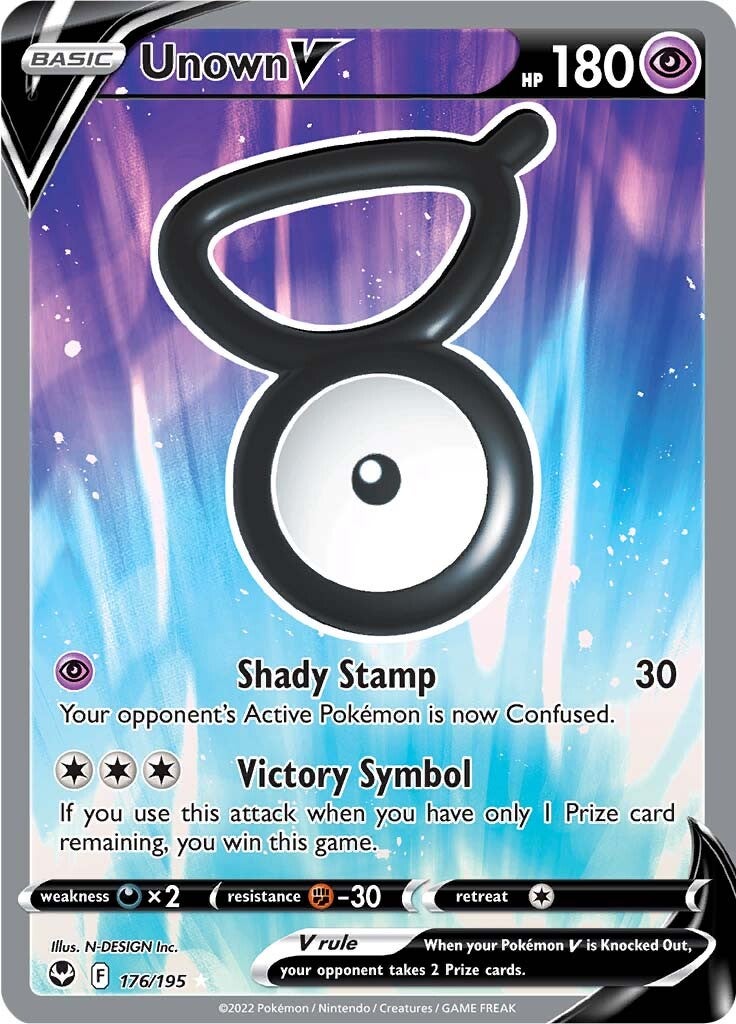 Unown V (176/195) [Sword & Shield: Silver Tempest] 