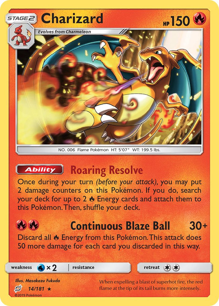 Charizard (14/181) (Theme Deck Exclusive) [Sun &amp; Moon: Team Up] 