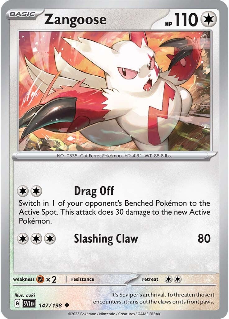 Zangoose (147/198) [Scarlet & Violet: Base Set] 