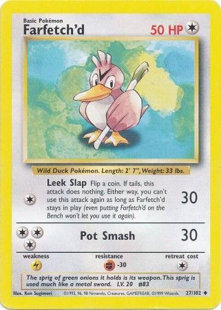 Farfetch'd (27/102) [Base Set Unlimited]