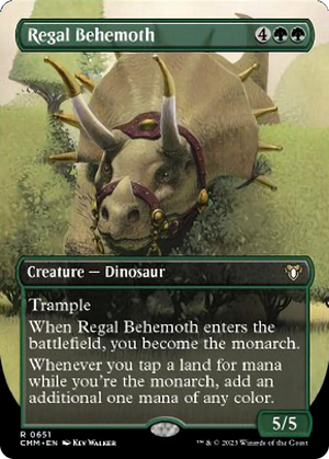 Regal Behemoth (Borderless Alternate Art) [Commander Masters] 
