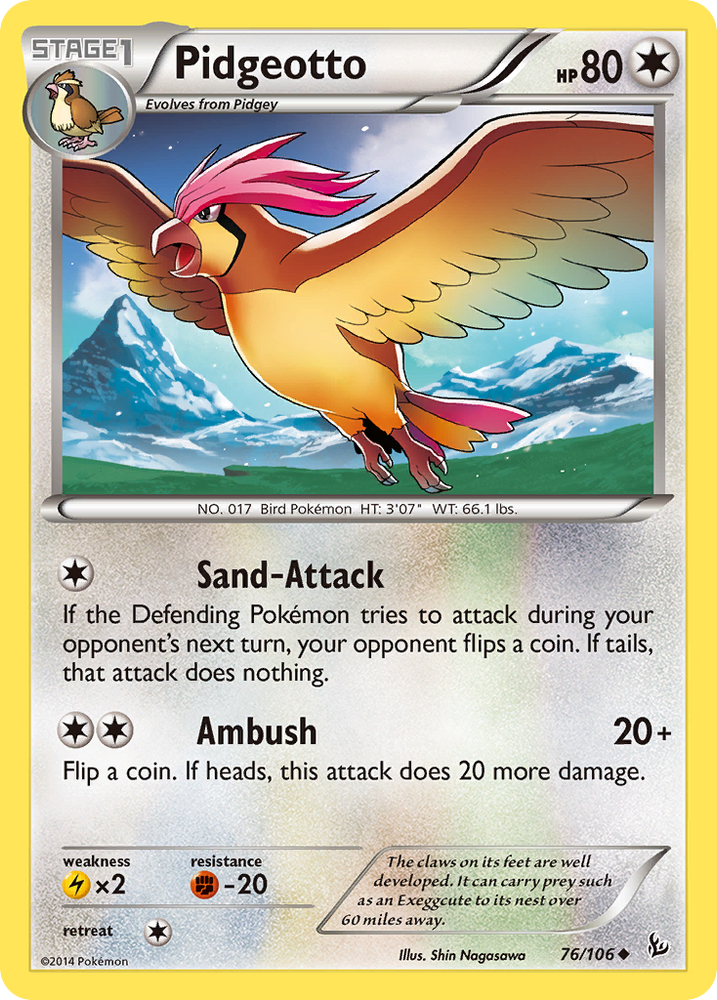 Pidgeotto (76/106) [XY: Flashfire] 