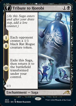 Tribute to Horobi // Echo of Death's Wail (Extended Art) [Kamigawa: Neon Dynasty] 