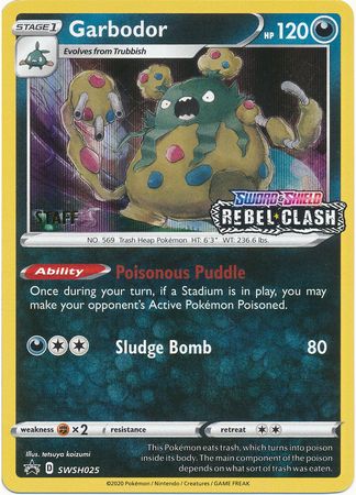 Garbodor (SWSH025) (Staff Prerelease Promo) [Sword &amp; Shield: Black Star Promos] 