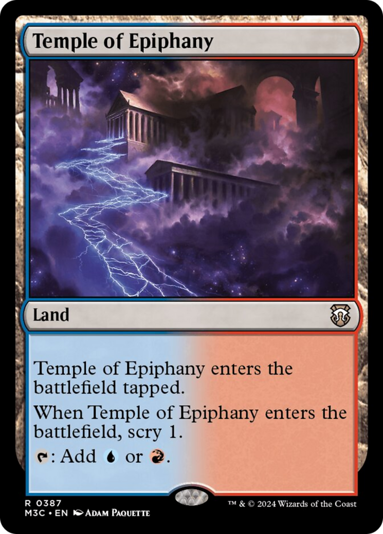 Temple of Epiphany (Ripple Foil) [Modern Horizons 3 Commander] 