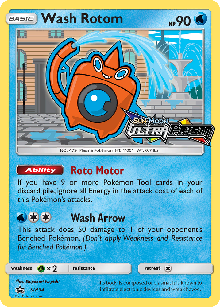 Wash Rotom (SM94) [Sun &amp; Moon: Black Star Promos] 