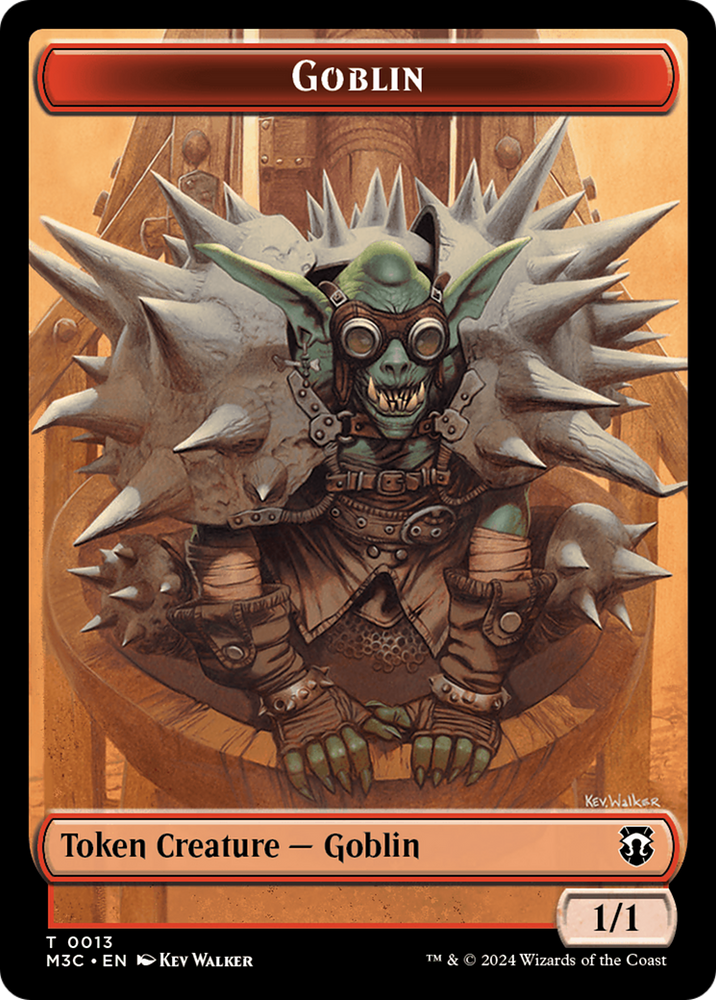 Tarmogoyf // Goblin Double-Sided Token [Modern Horizons 3 Commander Tokens] 