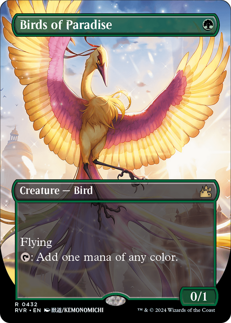 Birds of Paradise (Anime Borderless) [Ravnica Remastered] 