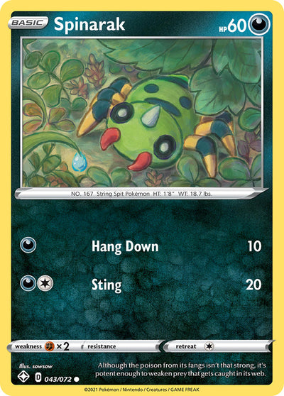 Spinarak (043/072) [Sword &amp; Shield: Shining Fates] 