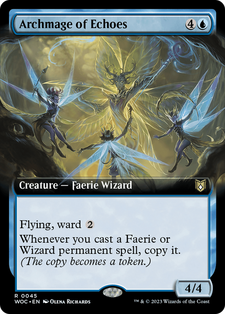 Archmage of Echoes (Extended Art) [Wilds of Eldraine Commander] 