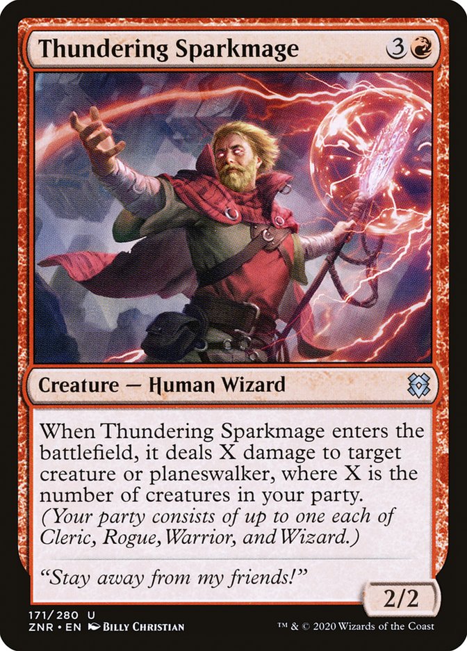 Thundering Sparkmage [Zendikar Rising] 