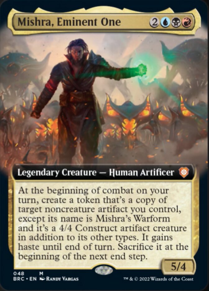 Mishra, Eminent One (Extended Art) [The Brothers' War Commander] 