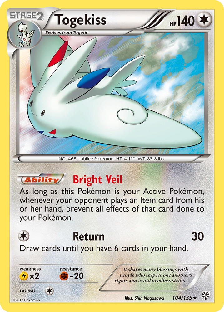 Togekiss (104/135) [Black &amp; White: Plasma Storm] 