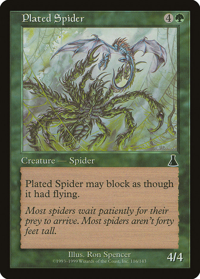 Plated Spider [Urza's Destiny] 