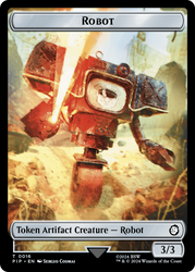 Radiation // Robot Double-Sided Token [Fallout Tokens] 