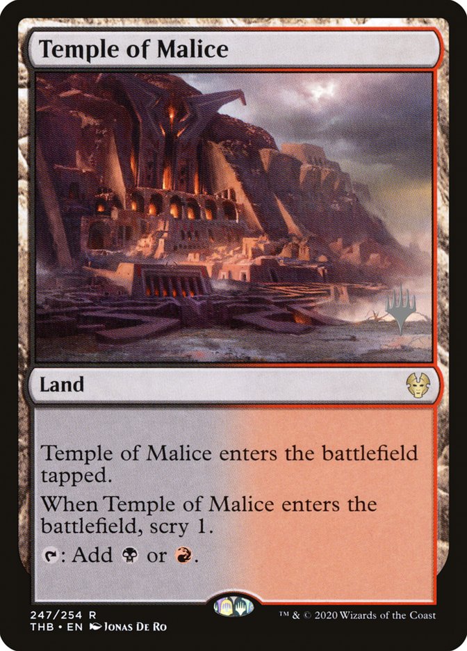 Temple of Malice (Promo Pack) [Theros Beyond Death Promos] 