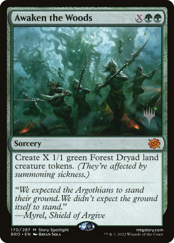 Awaken the Woods (Promo Pack) [The Brothers' War Promos] 