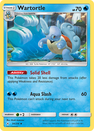 Wartortle (34/214) [Sun &amp; Moon: Unbroken Bonds] 