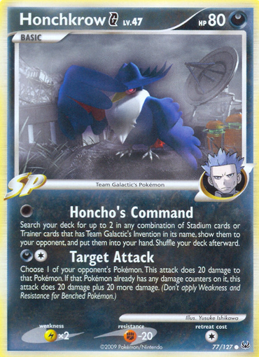 Honchkrow G (77/127) [Platinum: Base Set]